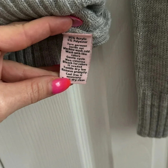 Juicy couture grey beaded neck sweater size M - Picture 5 of 6